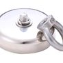 Round Neodymium Eyebolt Fishing Magnet with 20M(66ft) Rope, Super Power N52 Pulling Force 330LB(150KG), Diameter x 60mm Thick x 15mm for Magnet Fishing and Salvage in River Image 2