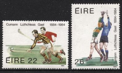 1984 Ireland Centenary of the GAA (Gaelic Athletic Association) Commemorative Stamps Mint Never Hinged (MNH).