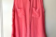 Banana republic sleeveless Silk shirt, (8/10 uk)