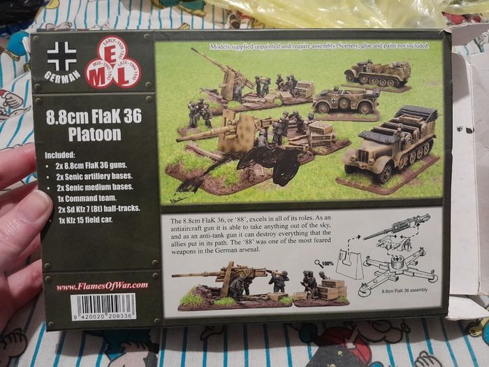 Flames of War, German FlaK 36 Platoon, GBX11