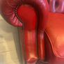 Red chesterfield 3 seater sofa Image 4
