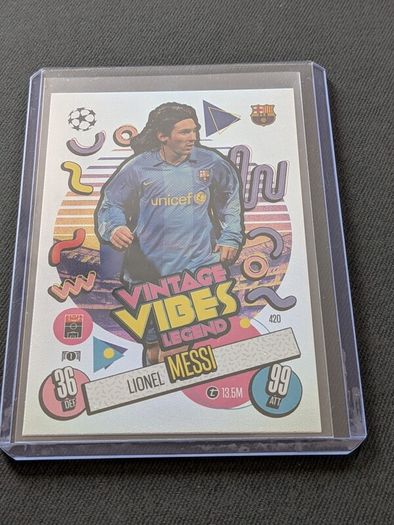 Lionel Messi Vintage Vibes Legend Topps Match Attax 24/25 #420