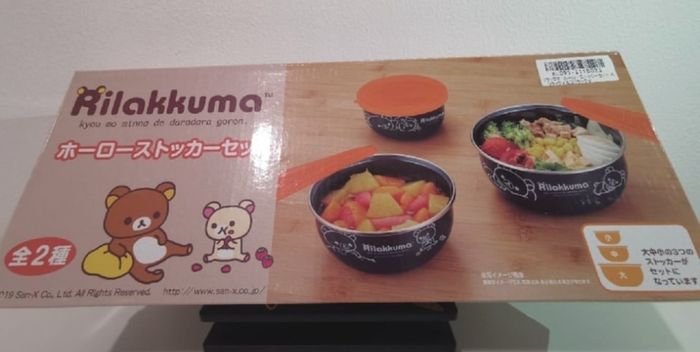 Rilakkuma Enamel Stocker 3 pc Set bowls