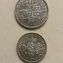 1942 GB half crown and florin 50% silver Image 5