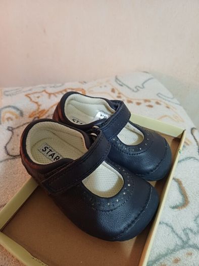 Start Rite Navy leather Babys first shoes.