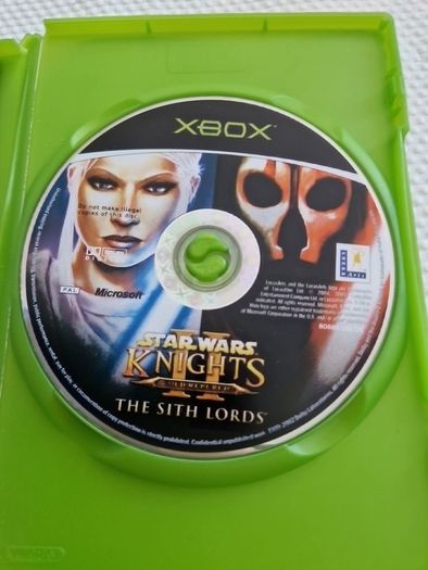 Star Wars Knights of the Old Republic Xbox Original Games Original