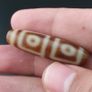 Antique 4 Eyes Himalayan Tibetan Agate Dzi Bead Amulet Image 4
