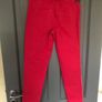 Dunnes Stores red girls trousers aged 9-10 years Image 3
