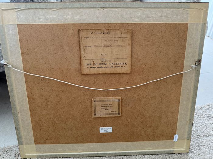 Signed Colour Etching by Cecil Tatton Winter & Edward King of St Clement Danes, London