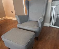 Ikea Armchair and footstool