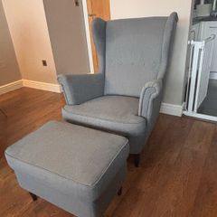 Ikea Armchair and footstool