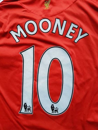 Liverpool Adidas Carlsberg football soccer jersey Mooney Size XL