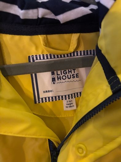 Little Lighthouse Raincoat age 2-3