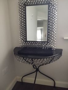 Dressing table & matching mirror