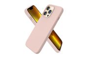 Liquid Silicone Shockproof Case For iPhone 13 Pro Luxury Soft Phone Cover Sand Pink New - FHT3IP13PLK