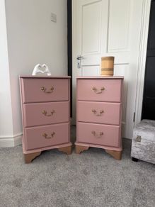 Refinished bedside lockers