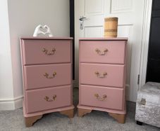 Refinished bedside lockers