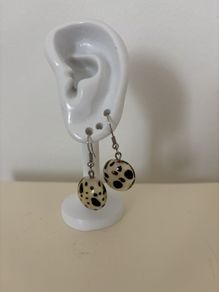 Earrings - Animal Print Glass