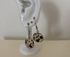 Earrings - Animal Print Glass