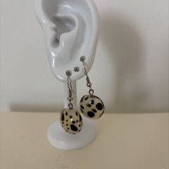 Earrings - Animal Print Glass
