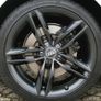 x4 Audi Alloy Grey 135mm 5 star spyder wheel Centre Caps Image 3