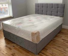 New Double, King And Super King Sizes Divan Beds. Tufted Memory Foam Mattresses Available. Optional Storage Available