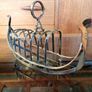 Antique Victorian Silver Plated Gondola Toast Rack Image 8