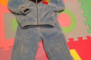 Boy velour track siut