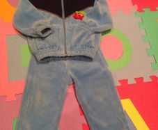 Boy velour track siut