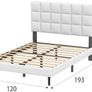 Small Double Bed Frame, Easy Assembly Image 2