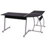 Corner Desk L-Shaped Black Image 4
