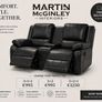 New 3+2 & 3+1+1 Black Leather Sofa Sets Image 2