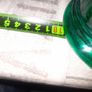 Beautiful Old Green Glass Oil Lamp, Postage Available Image 5
