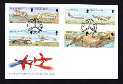 1997 Isle of Man Manx Aircraft Commemorative Stamps First Day Cover (FDC)