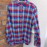 Tommy Hilfiger Vibrant Button Down Shirt Mens Large L Slim Fit Image 2