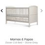Mama and papas Dover Cot to Toddler Bed - Cool Grey  (pram bundle possible!) Image 2