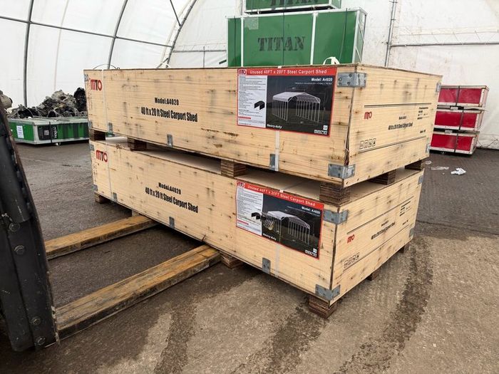 40ft x 20ft Steel Carport Vehicle shelter