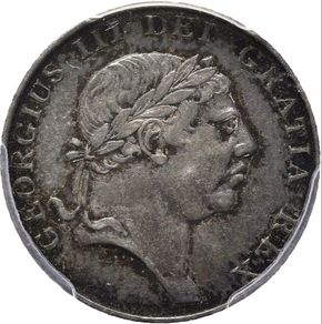1813 silver 10 Pence Irish Bank Token AU50