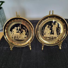 Miniature Greek 24k Gold Dishes/Plates