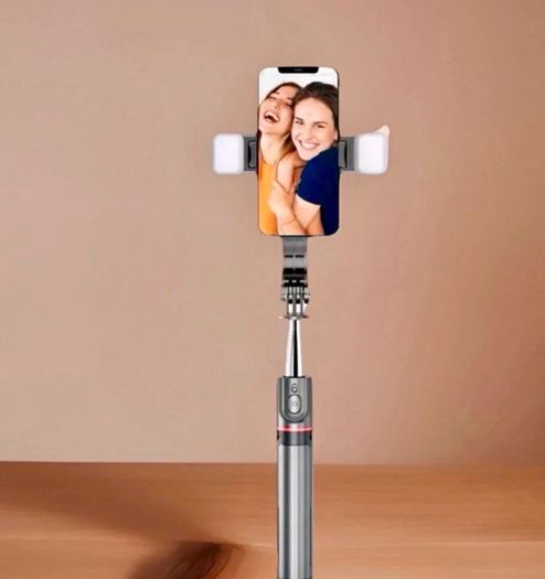 Bluetooth Selfie Stick Tripod with 2 LED Lights 170cm Extendable Phone Stand