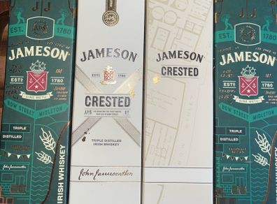 Jameson whiskey empty boxes