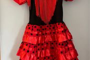 Spanish flamenco fancy dress Age 1-2 EUC