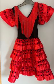 Spanish flamenco fancy dress Age 1-2 EUC