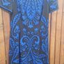 French Connection size uk8-10 black and blue beaded dress Image 5