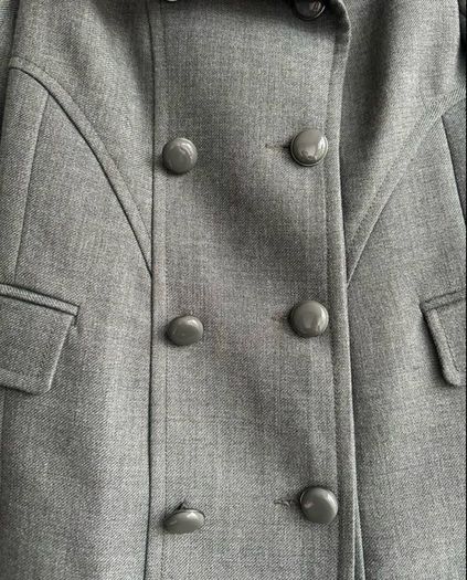 Grey French Connection military style coat