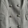 Grey French Connection military style coat Image 3