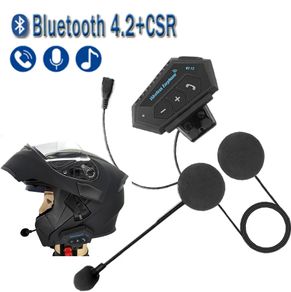 Moto bluetooth Wireless Noise cancel Helmet Headset Hands Free BT V4.2 Intercom Handsfree With Microphone for Motorcycle