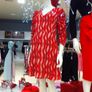 SAVIDA Wildfire Printed Midi Dress New RED Image 5