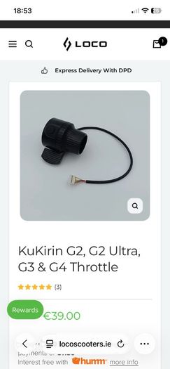 Kugoo g4 throttle