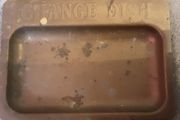 vintage collectable brass change dish